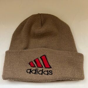 Adidas men’s tan knit toboggan hat